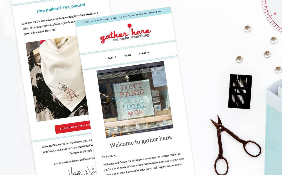 email & SMS campaigns case study: Gather Here